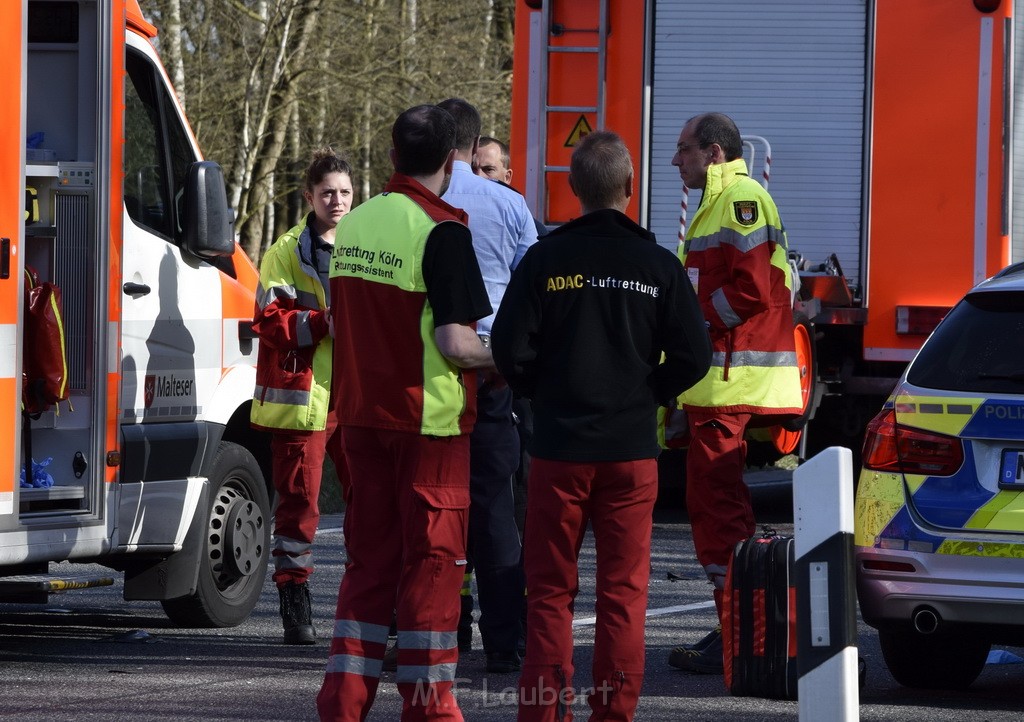 Schwerer VU Krad Fahrrad Koeln Porz Alte Koelnerstr P072.JPG - Miklos Laubert